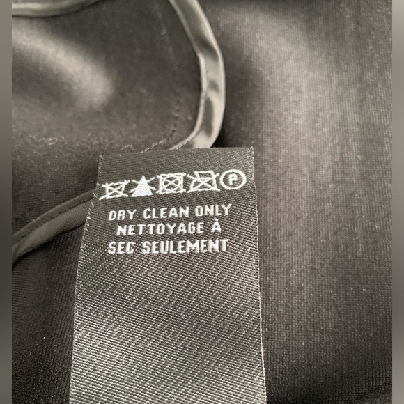 Le Chateau Open Long Blazer Black/ White checker print with pockets SZ: XS/S - Picture 2 of 5